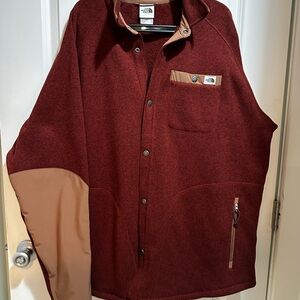 The North Face Men's Burgundy Fleece Jacket